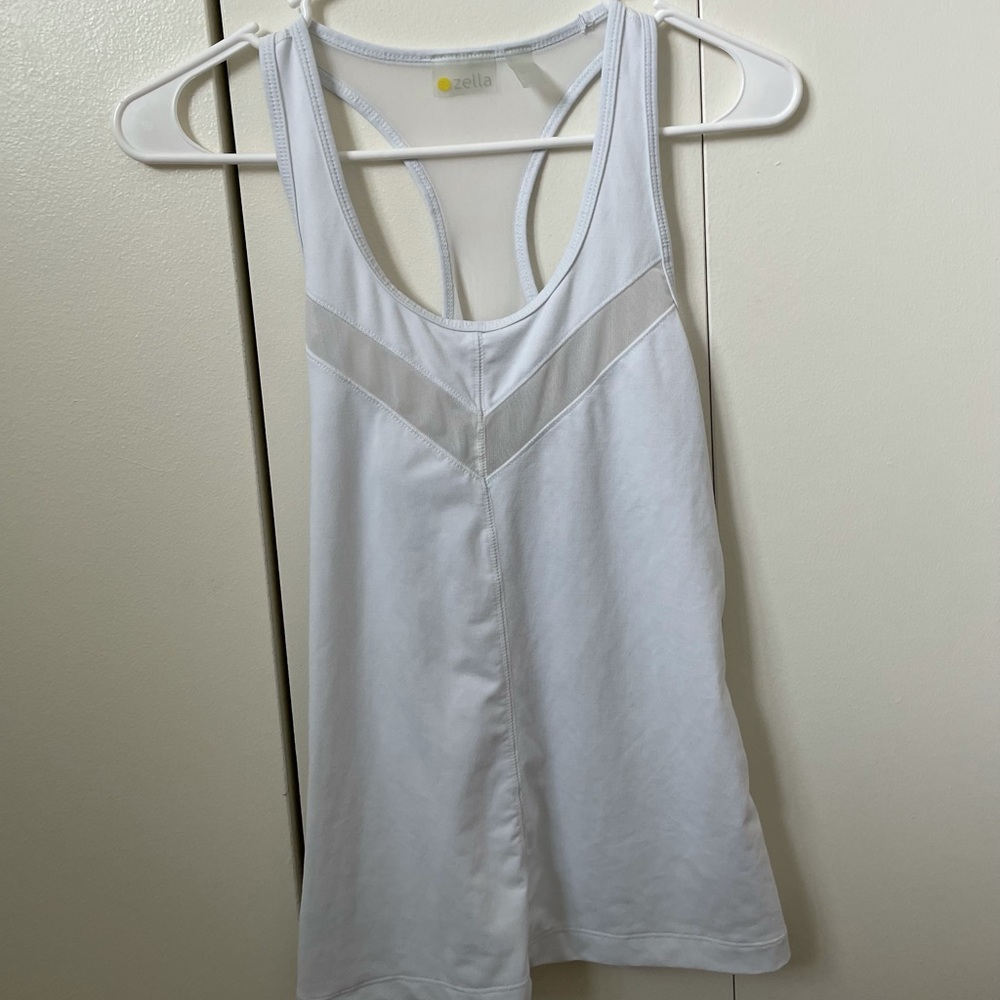 White Zella Workout Top